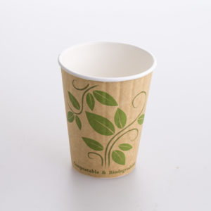 104427 12oz DW Biodegradable (PLA) hot paper cup (20x50)